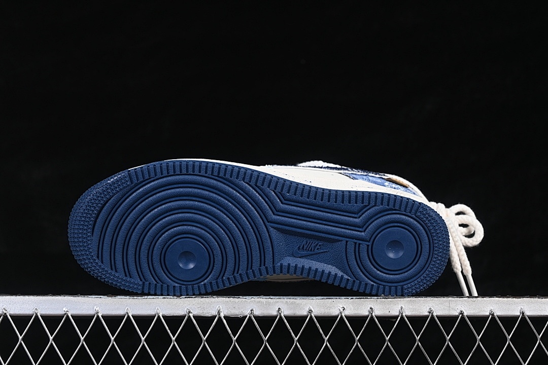 Nike [FB0607-707]-[AIR FORCE 1 07 LOW WHITE/BLUE/BLACK]-[WOMAN:36-39]-[MAN:40-45] - Image 15
