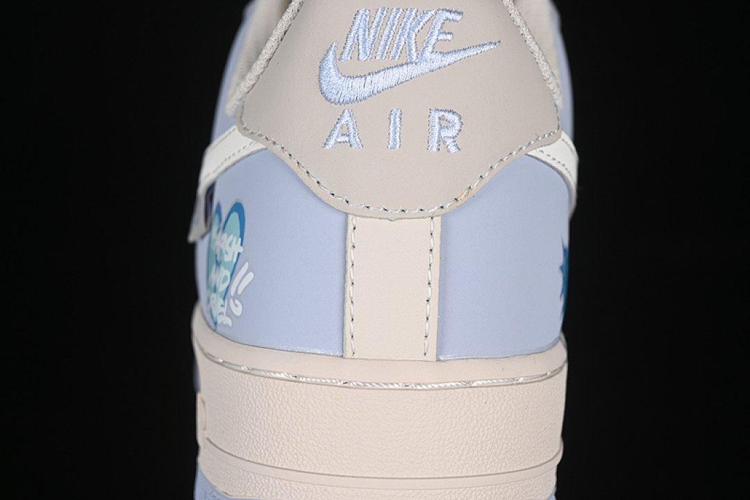 Nike [DB3301-991]-[AIR FORCE 1 07 LOW BLUE STAR LOVE GREY/BLUE]-[WOMAN:36-39]-[MAN:40-45] - Image 8