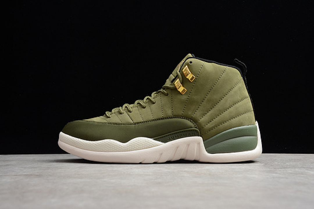 Jordan AIR Jordan 12 RETRO CHRIS PAUL CLASS OF 2003 OLIVE CANVAS/BLACK · 130690-301, photo 1