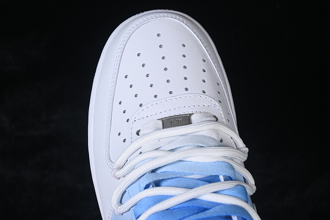 Nike [CD2288-951]-[AIR FORCE 1 07 LOW CASUAL SNEAKERS SKY BLUE/WHITE]-[WOMAN:36-39]-[MAN:40-45] - Image 9