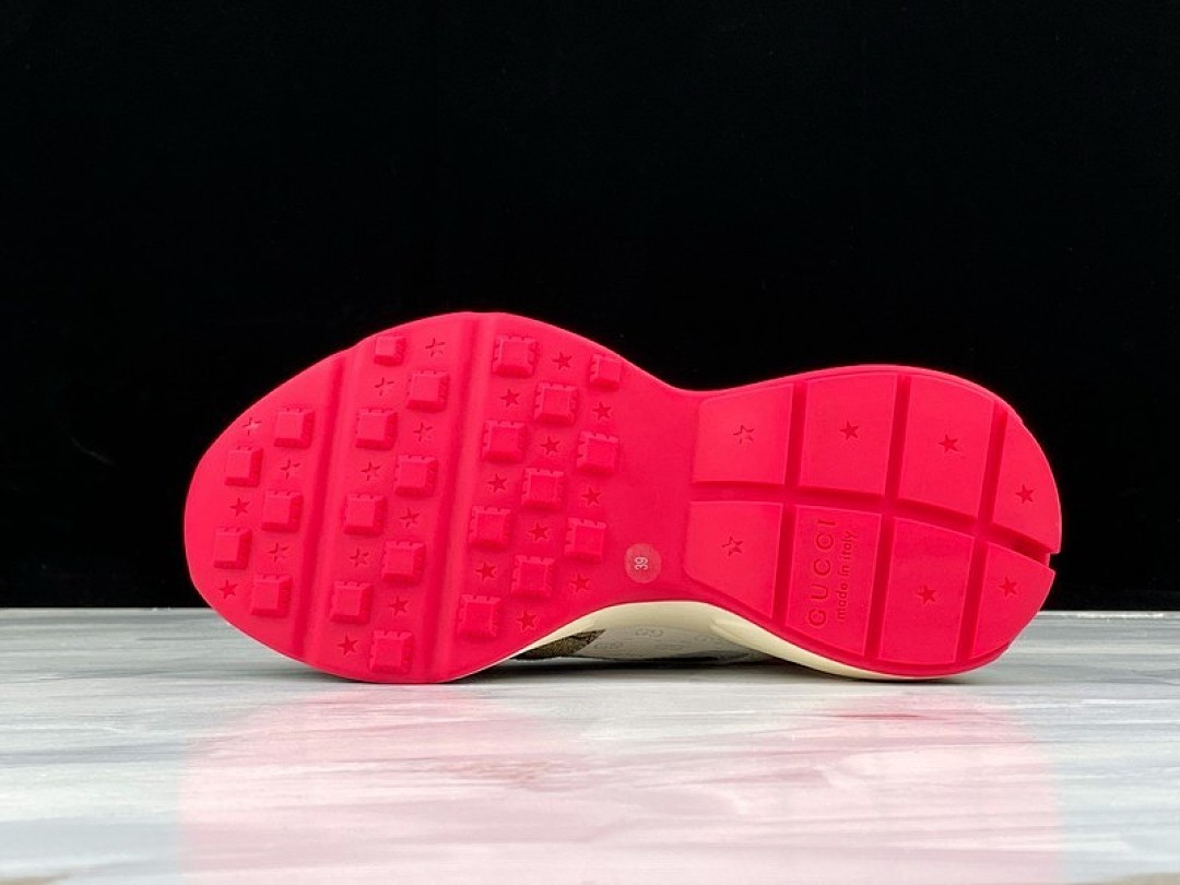 On Running [PLUS GU*CCI RHYTON SHOES WHITE/PINK/PURPLE]-[WOMAN:34-40] - Image 18