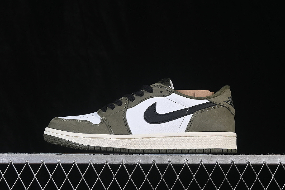 Jordan [HQ6998-200]-[AIR JORDAN 1 LOW BASKETBALL SHOES GREEN/WHITE]-[WOMAN:35.5-39]-[MAN:40-47.5], photo 1