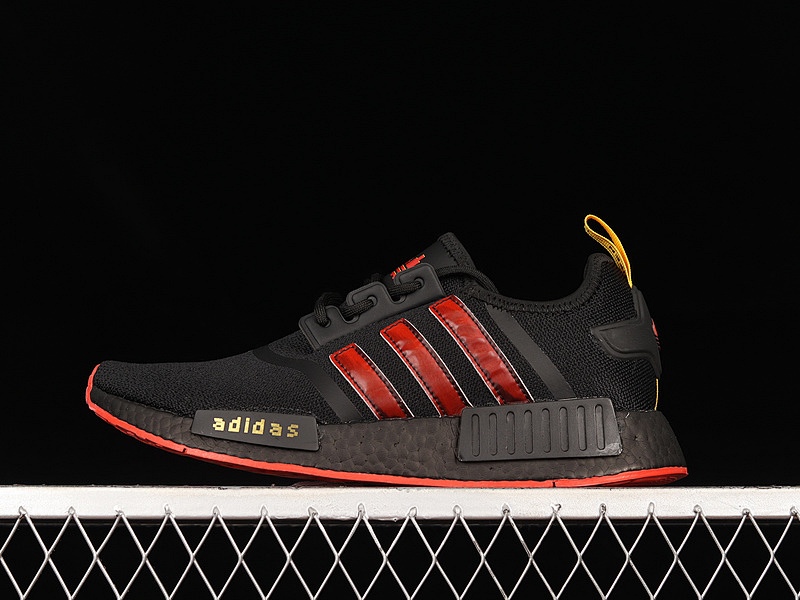 NMD R1 BOOST SHOES CORE BLACK/RED/YELLOW · GX8102, photo 1