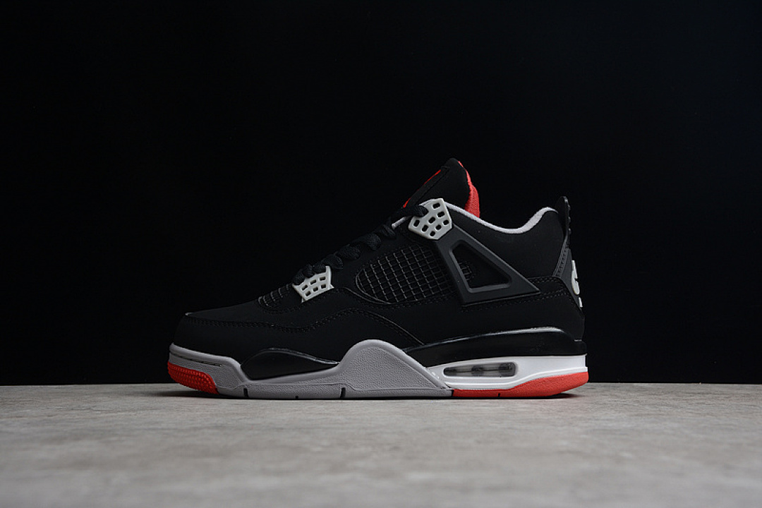 Jordan [308497-060]-[AIR JORDAN 4 RETRO OG 2019 BLACK/CEMENT GREY-SUMMIT WHITE-FIRE (RED]), photo 1