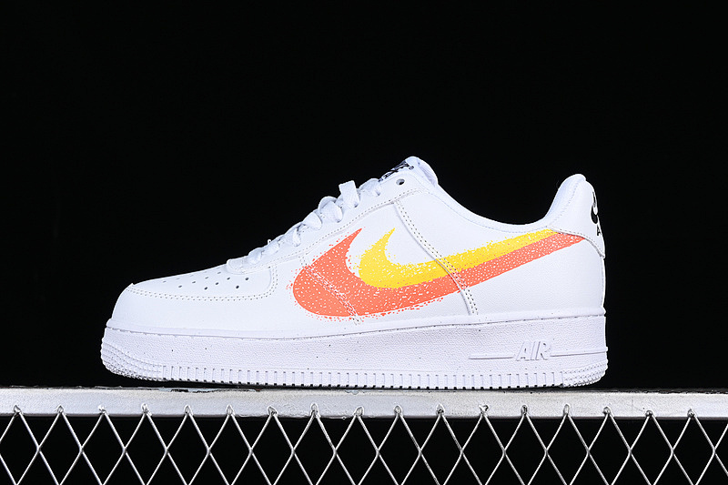 Nike Nike AIR FORCE 1 07 LOW WHITE/ORANGE/YELLOW · FJ4228-100, photo 1