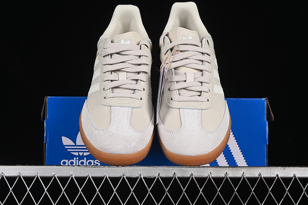 Adidas [IE7013]-[SAMBA VEGAN ALUMINIUM/CHALK WHITE/WONDER BEIGE]-[WOMAN:36-39]-[MAN:40-45] - Image 13