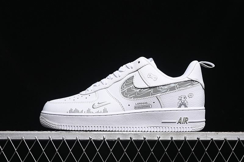 Nike Nike AIR FORCE 1 07 LOW MOSAIC WHITE/GREY · FB8971-030, photo 1