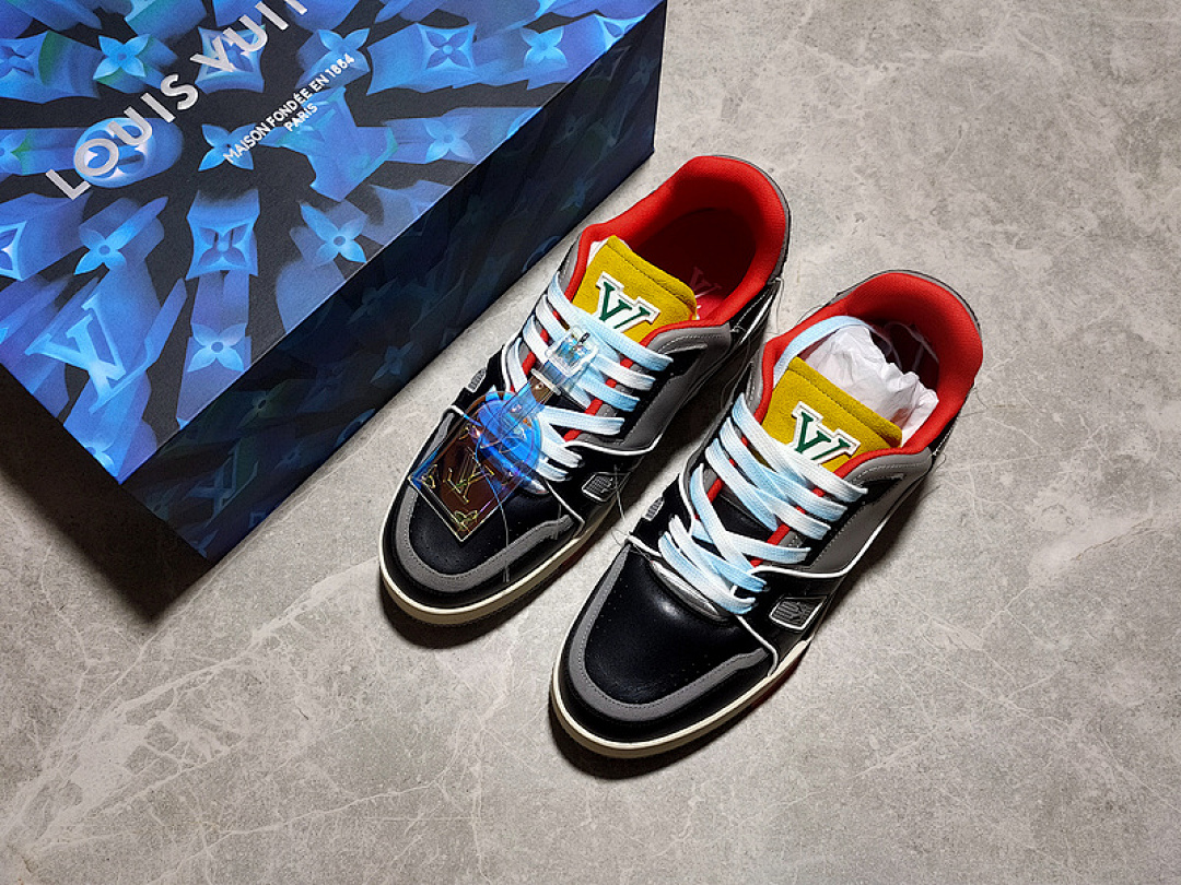 Louis Vuitton [L*V 2021 TRAINER SNEAKERS WHITE/BLACK/MULTI-COLOR]-[MAN:38-45] - Image 10