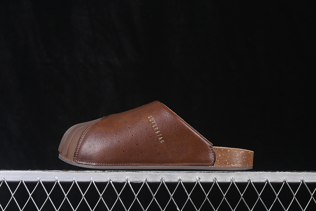 Adidas ADIMULE SUPERSTAR SHELL HEAD CASUAL HALF DRAG BROWN/COFFEE · LC0416, photo 1