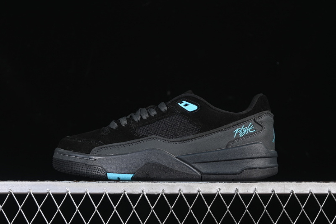 Jordan [HF3255-040]-[AIR JORDAN FLIGHT COURT AJ RETRO SNEAKERS BLACK/BLUE]-[WOMAN:36-39]-[MAN:40-47.5], photo 1