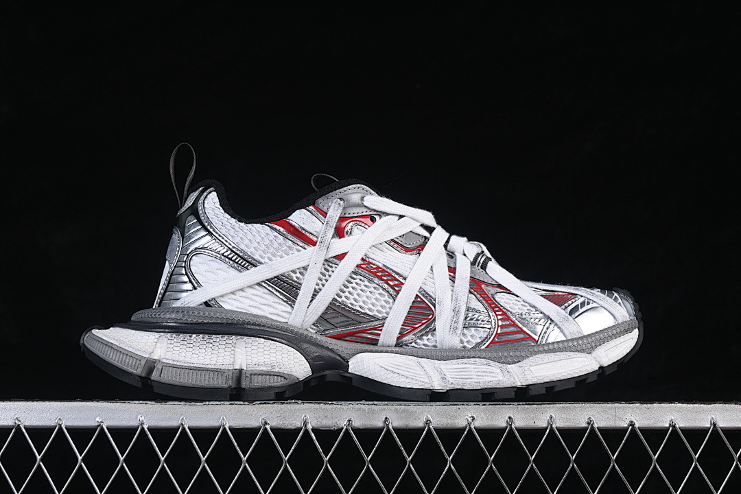 Balenciaga [W3XCH1161]-[EXTREME LACES FASHIONABLE RUNNING SHOES WHITE/GREY/RED]-[WOMAN:35-39]-[MAN:40-46] - Image 17