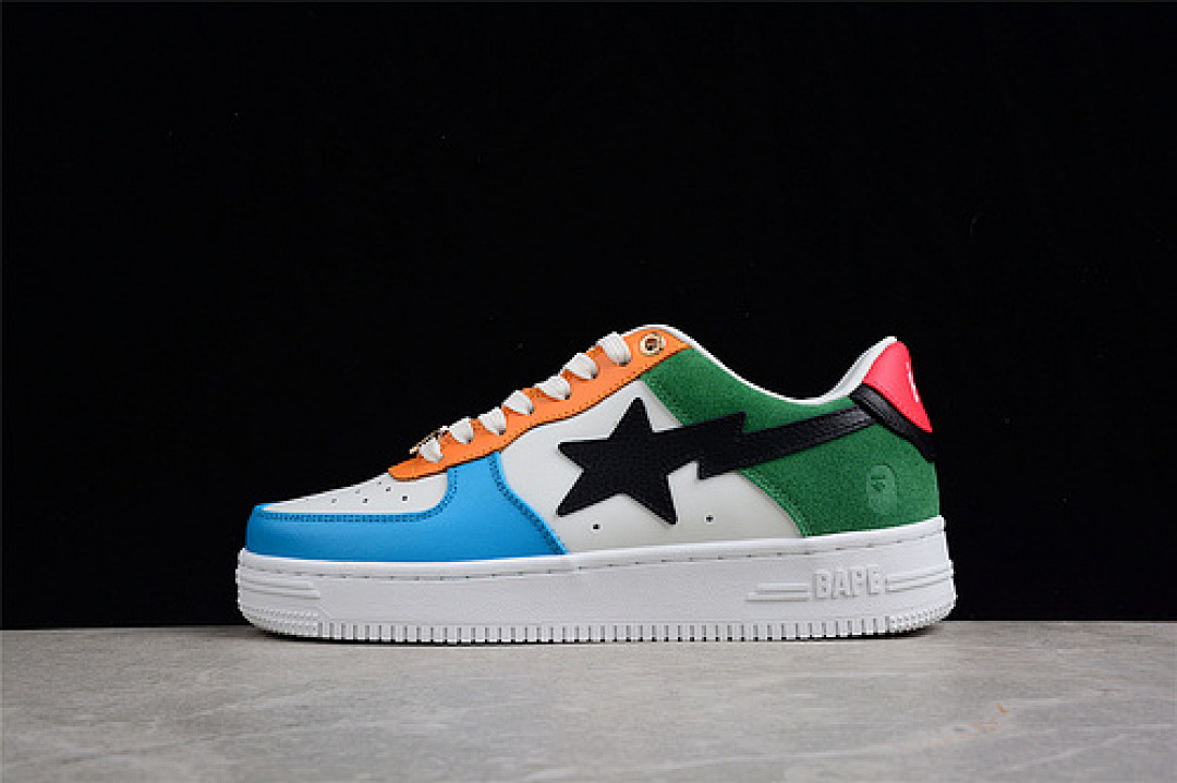 Bape [1H2019048]-[BAPE STA TOKYO WHITE/WHITE/MULTI-COLOR]-[WOMAN:36-39]-[MAN:40-45], photo 1