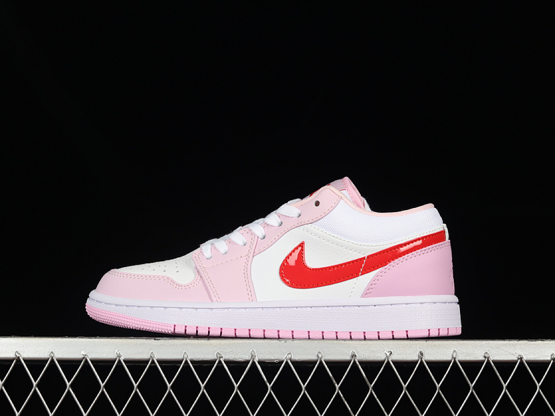 Jordan AIR Jordan 1 LOW WHITE/LIGHT PINK/RED · DR0758-170, photo 1