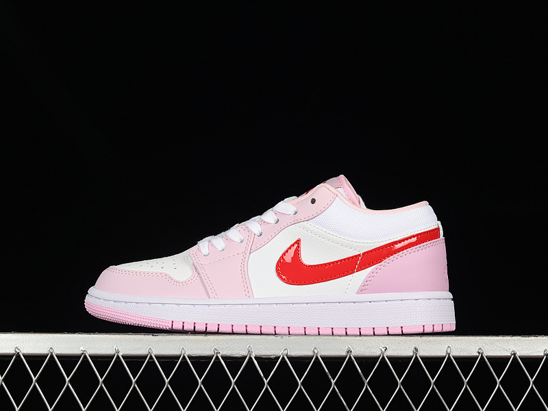 Jordan AIR Jordan 1 LOW WHITE/LIGHT PINK/RED · DR0758-170, photo 1