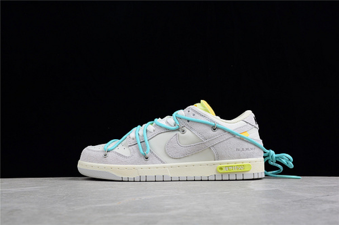 Off-White [DJ0950-106]-[OFF-WHITE X DUNK LOW LOT 14 OF 50 SAIL/NEUTRAL GREY]-[WOMAN:36-39]-[MAN:40-47.5], photo 1