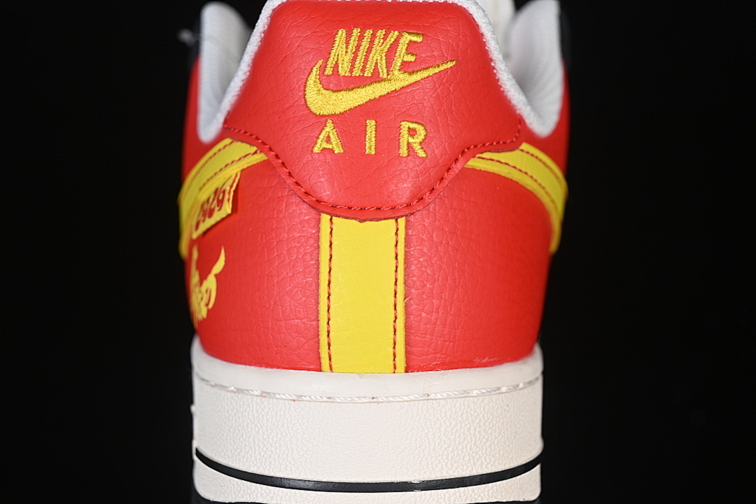 Nike [XD0028-002]-[AIR FORCE 1 07 LOW WHITE/BLACK/RED/YELLOW]-[WOMAN:36-39]-[MAN:40-45] - Image 7