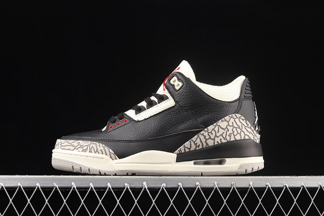 Jordan AIR Jordan 3 DESERT CEMENT BLACK/RUSH ORANGE-FOSSIL STONE-SAIL · CT8532-008, photo 1