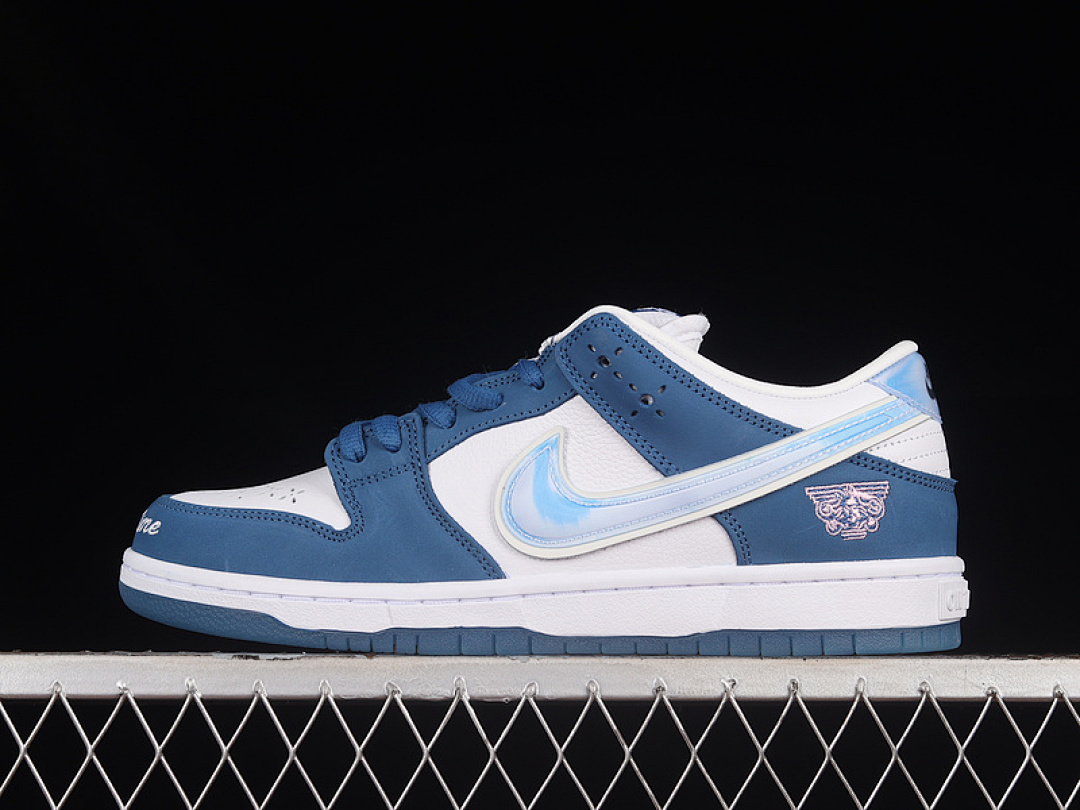 Nike BORN X RAISED SB DUNK LOW DEEP ROYAL BLUE/WHITE-WHITE · FN7819-400, photo 1