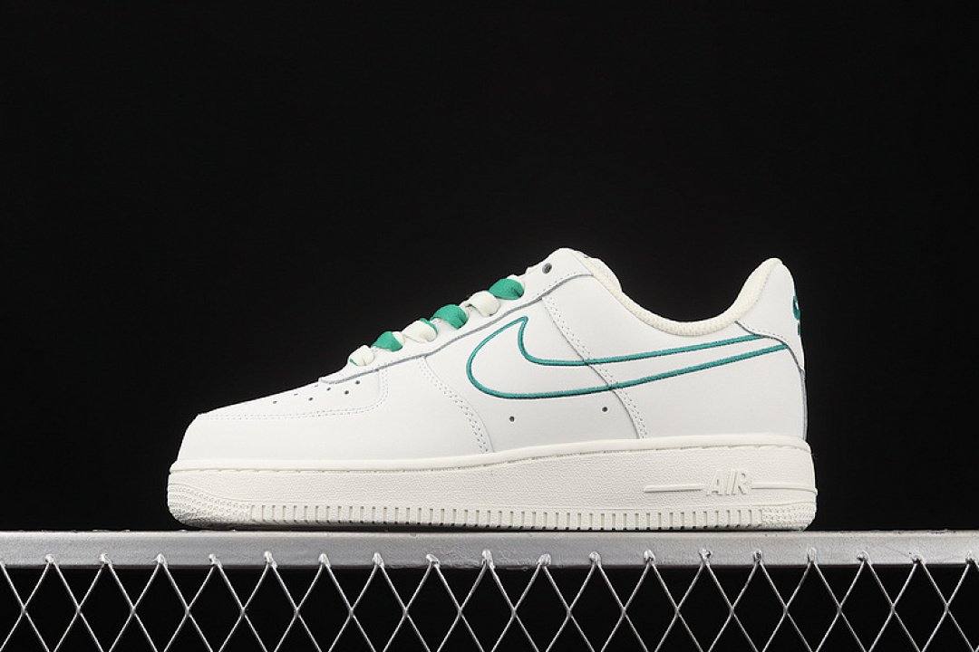 Nike [CL6326-128]-[AIR FORCE 1 LOW 07 OFF WHITE/OFF WHITE/GREEN]-[WOMAN:36-39]-[MAN:40-45], photo 1