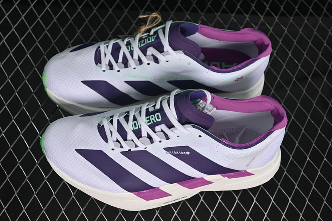 Adidas [JR1656]-[ADIZERO ADIOS 4 M WHITE/PURPLE]-[WOMAN:36-39]-[MAN:40-46] - Image 11