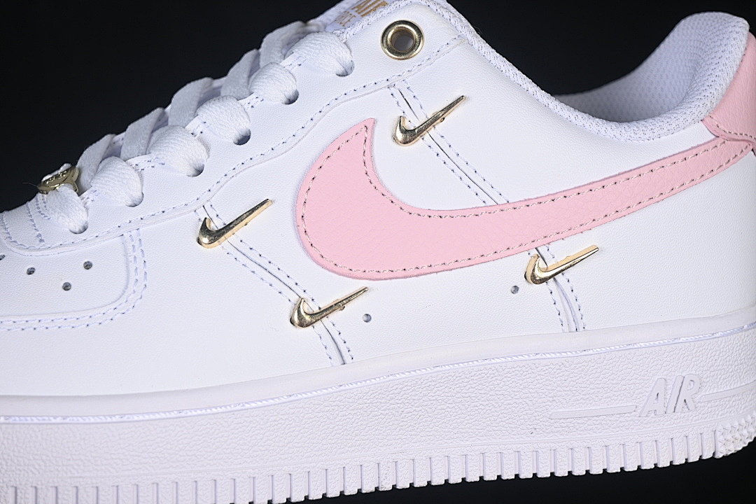 Nike [ZH0316-112]-[AIR FORCE 1 07 LOW CASUAL SNEAKERS WHITE/PINK/WHITE]-[WOMAN:36-39]-[MAN:40-45] - Image 8