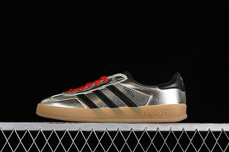 Adidas ORIGINALS X GU*CCI GAZELLE BLACK/SILVER/RED/BROWN · 901072, photo 1