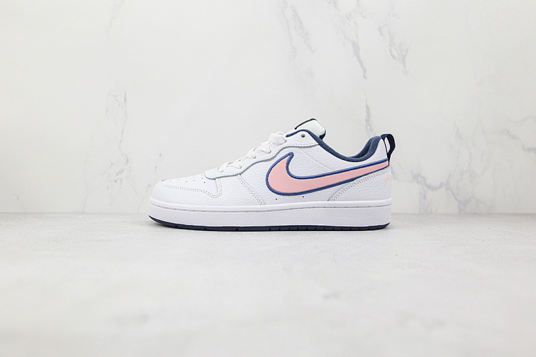 Unbranded [DB3090-100]-[COURT BOROUGH LOW 2 SEL GS WHITE/PINK GLAZE/MIDNIGHT NAVY]-[UNSIEX:36-44], photo 1