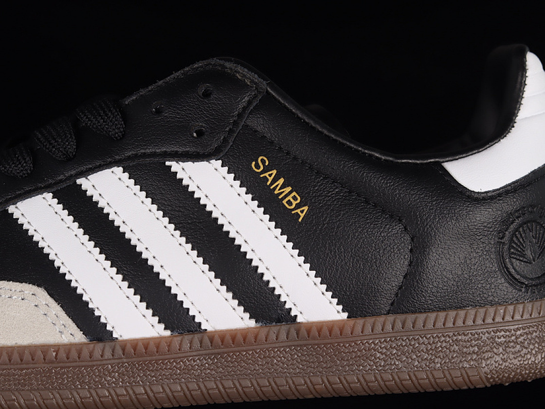 Adidas [FX9042]-[SAMBA VEGAN SHOES CLOUD WHITE/CORE BLACK/GUM]-[WOMAN:36-39]-[MAN:40-45] - Image 7