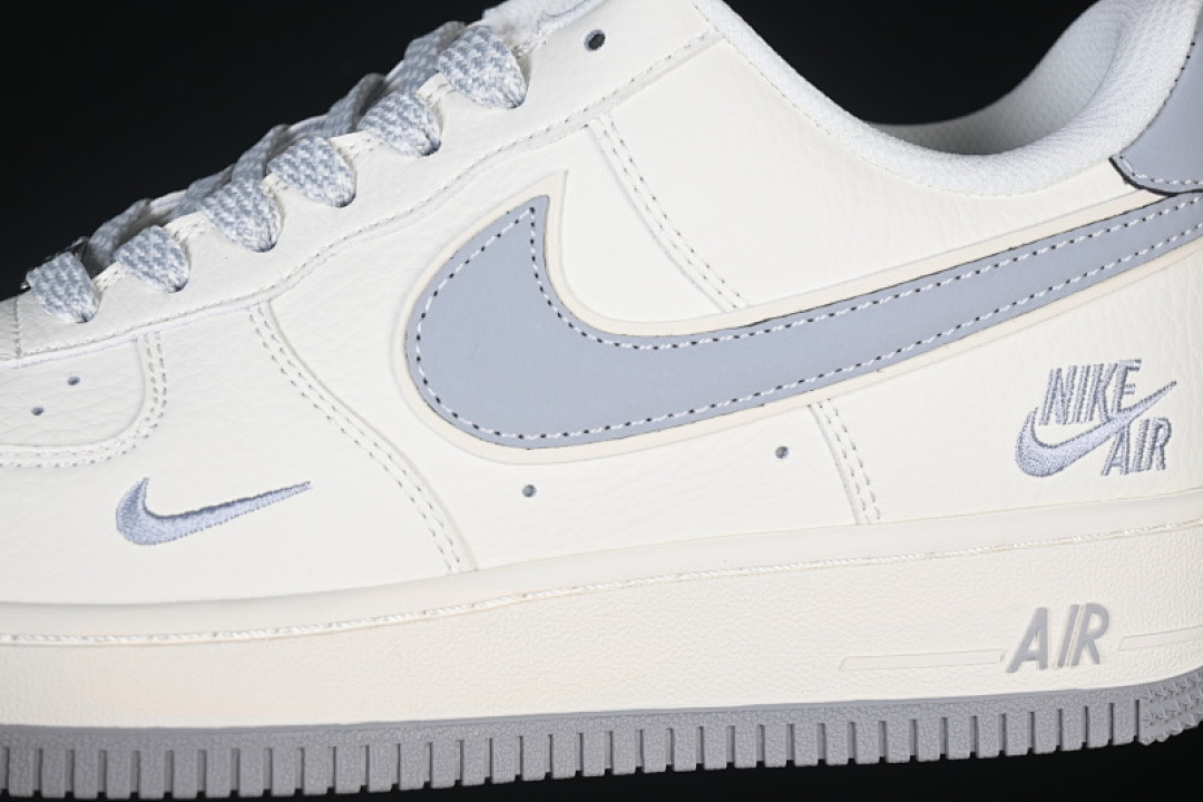 Nike [CS5288-041]-[AIR FORCE 1 07 CASUAL SNEAKERS LIGHT GRAY/WHITE]-[WOMAN:36-39]-[MAN:40-45] - Image 7