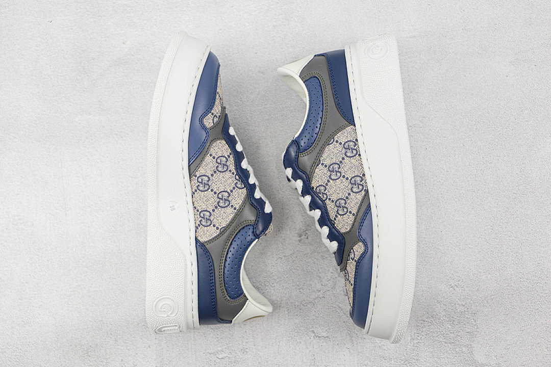 Chanel [GU*CCI SCREENER GG HIGH-TOP SNEAKER NAVY BLUE/KHAKI/WHITE]-[WOMAN:35-39]-[MAN:40-44] - Image 2