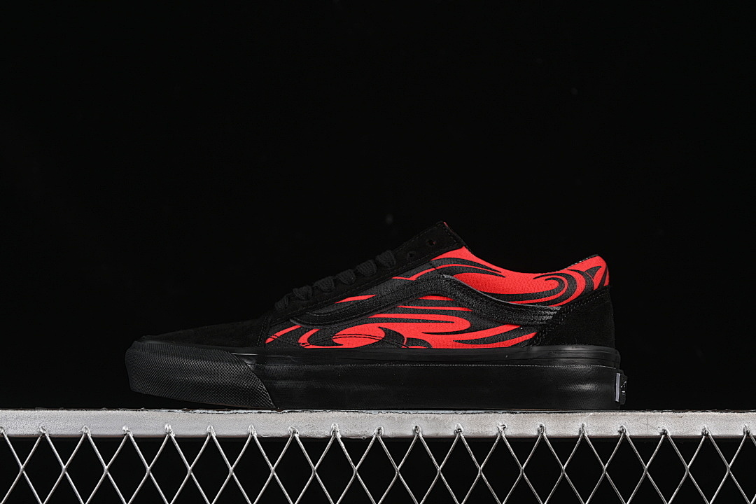 Unbranded [VN000D56458]-[LOW-TOP CASUAL SKATE SHOES BLACK/RED]-[WOMAN:35-39]-[MAN:40-44], photo 1