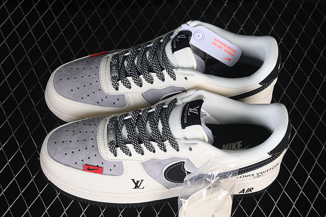 Nike [XD9314-619]-[AIR FORCE 1 07 LOW WHITE/GREY/BLACK/RED]-[WOMAN:36-39]-[MAN:40-45] - Image 11