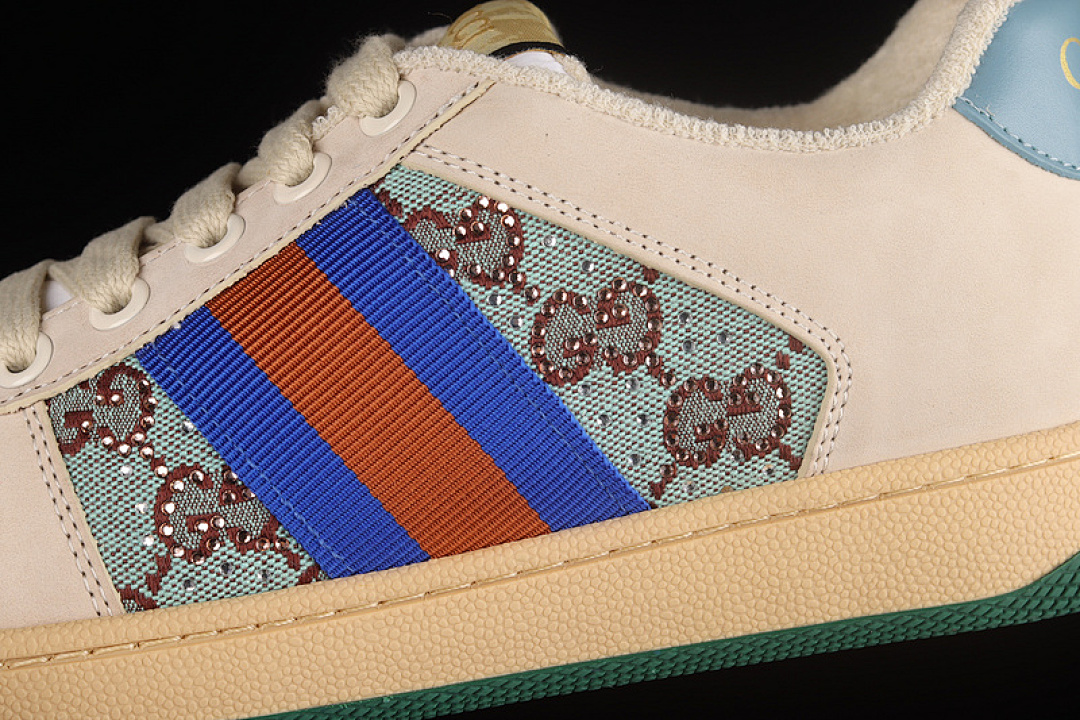 Gucci [GU*CCI DISTRESSED SCREENER SNEAKERS BLUE/RED/BEIGE]-[WOMAN:35-40] - Image 9