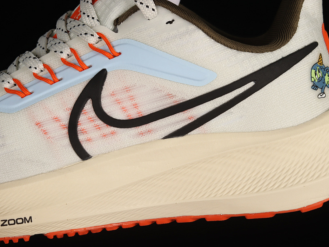 Nike [DX6050-101]-[AIR ZOOM PEGASUS 39 WHITE/TOTAL ORANGE/BLACK]-[WOMAN:36-39]-[MAN:40-45] - Image 7