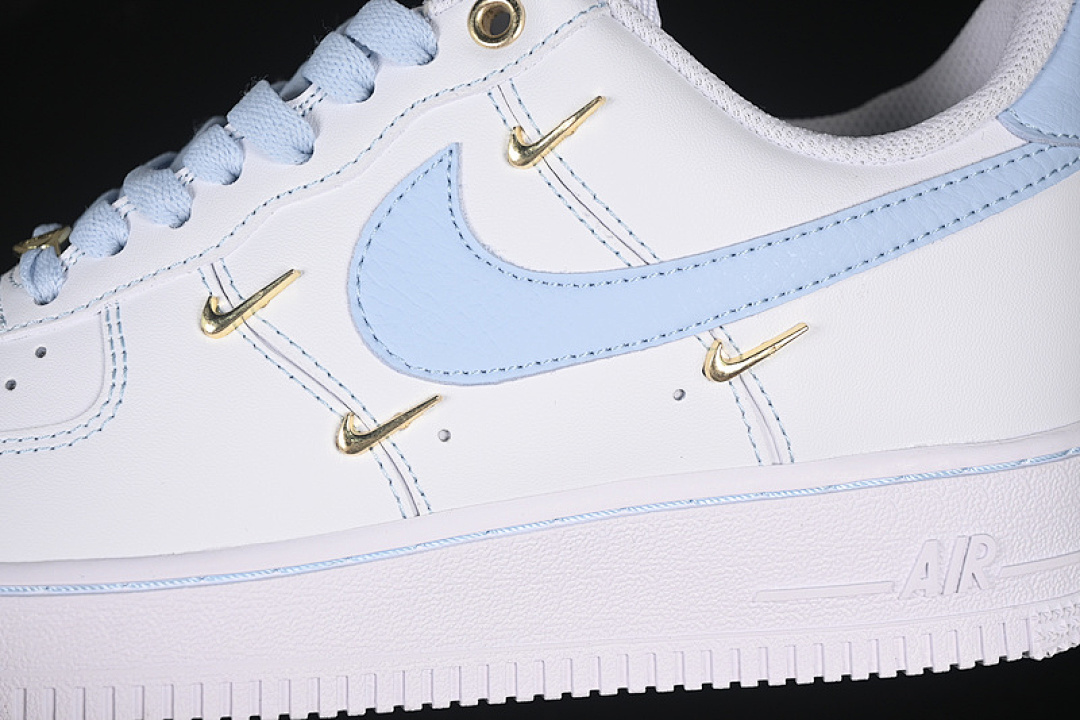 Nike [ZH0316-084]-[AIR FORCE 1 07 LOW WHITE/BLUE/GOLD]-[WOMAN:36-39]-[MAN:40-45] - Image 8