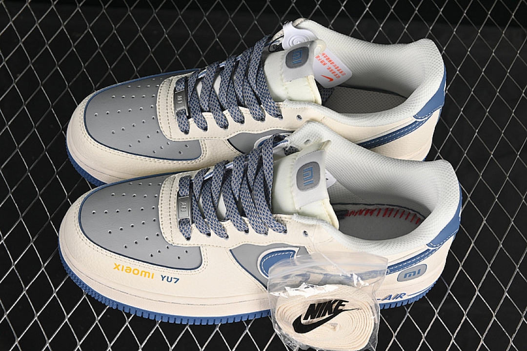 Nike [XX3168-218]-[AIR FORCE 1 07 LOW YU7 WHITE/GREY/BLUE]-[WOMAN:36-39]-[MAN:40-45] - Image 11