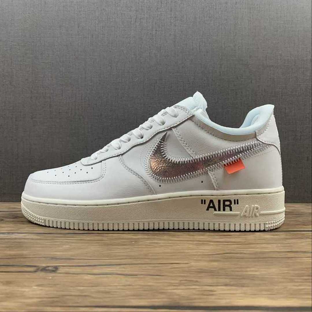 Nike [AO4297-100]-[OFF-WHITE X AIR FORCE 1 COMPLEXCON EXCLUSIVE WHITE/METALLIC (SILVER]), photo 1