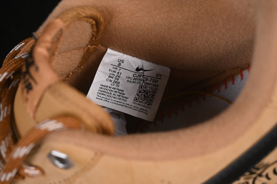 Nike [CJ9179-700]-[AIR FORCE 1 07 LOW CASUAL SNEAKERS KHAKI/BLACK]-[WOMAN:36-39]-[MAN:40-45] - Image 5