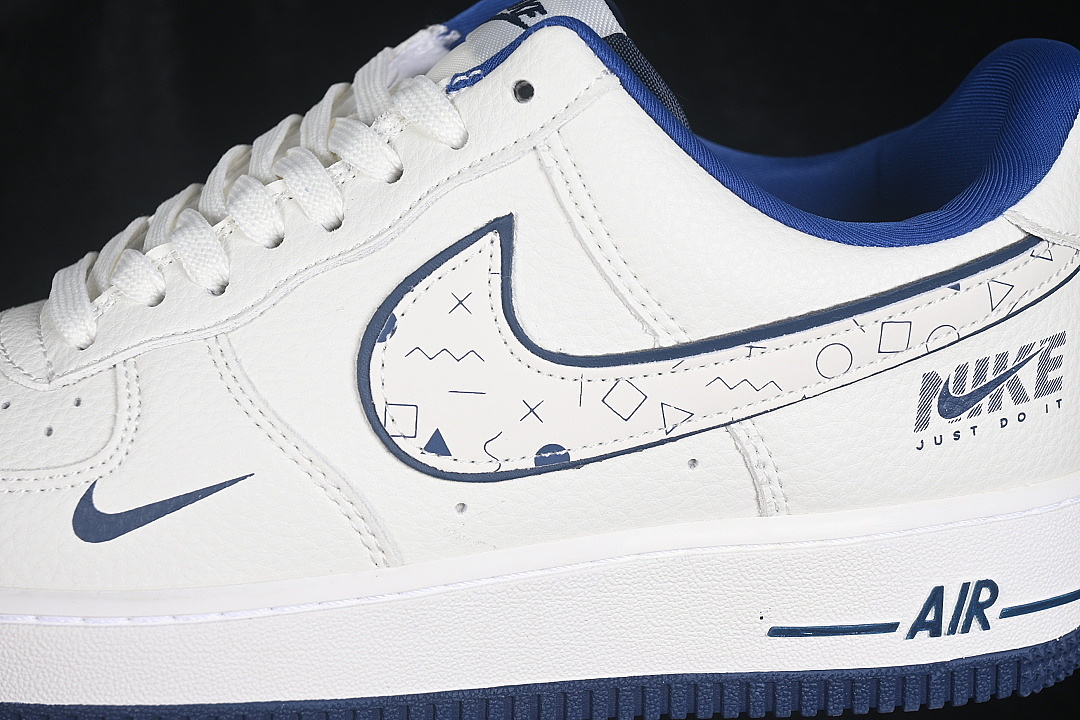 Nike [WY0655-112]-[AIR FORCE 1 07 LOW CASUAL SNEAKERS NAVY BLUE/WHITE]-[WOMAN:36-39]-[MAN:40-45] - Image 7