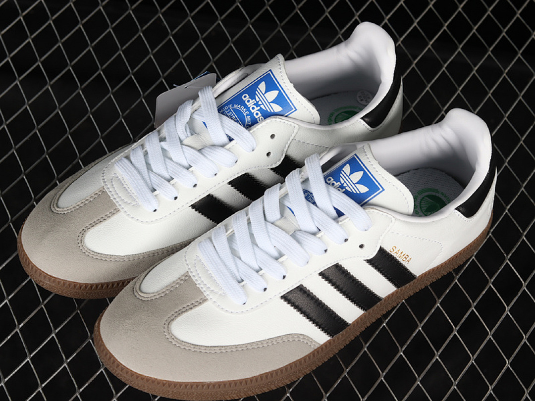 Adidas [FW2427]-[SAMBA VEGAN SHOES CLOUD WHITE/CORE BLACK/GUM]-[WOMAN:36-39]-[MAN:40-45] - Image 10