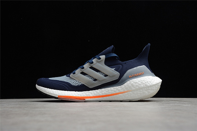 ULTRA BOOST 21 SHOES DARK BLUE/GREY/CLOUD WHITE · FZ2068, photo 1