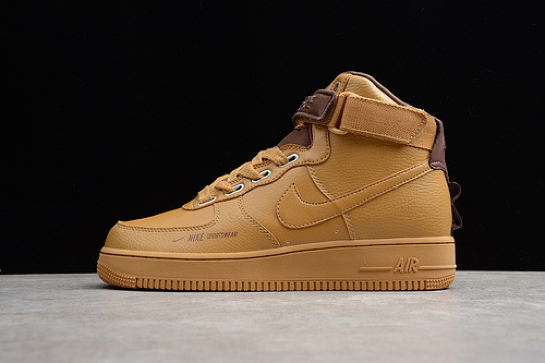 Nike [AJ7311-700]-[AIR FORCE 1 HIGH UTILITY WHEAT GOLD/MUTED BRONZE-LIGHT (CREAM]), photo 1