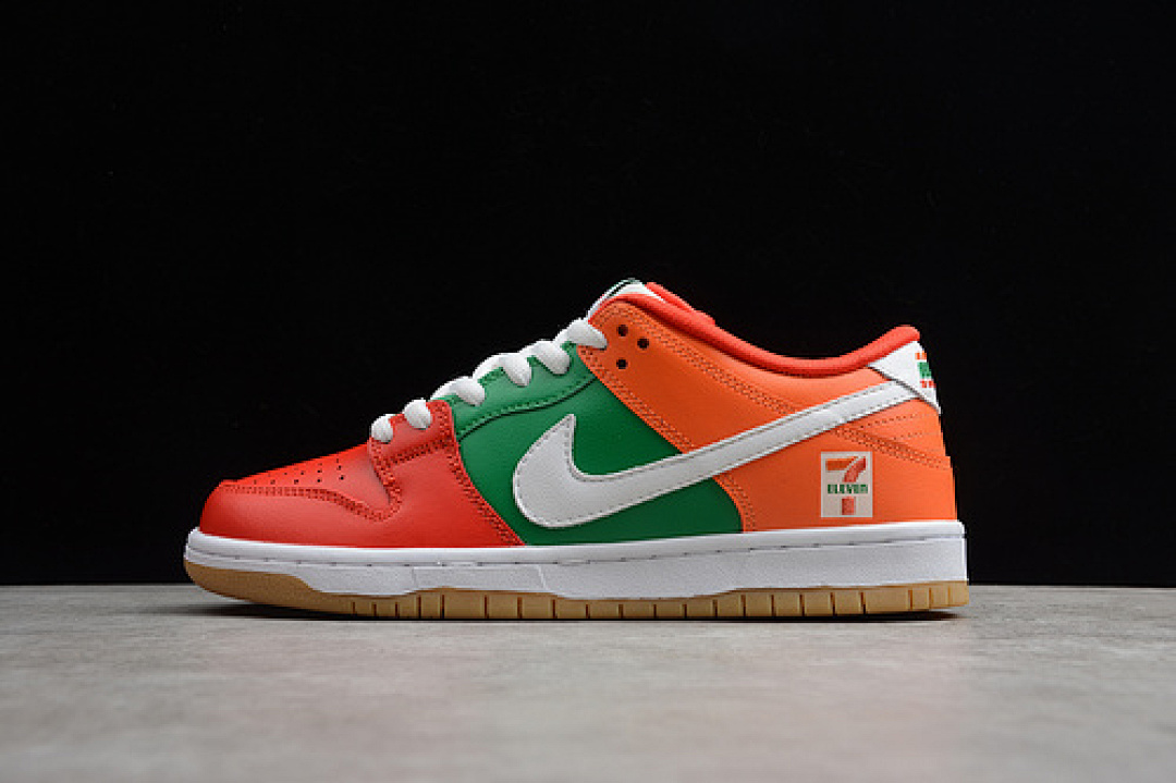 Nike 7-ELEVEN X SB DUNK LOW RED/ORANGE/GREEN-WHITE · CZ5130-600, photo 1