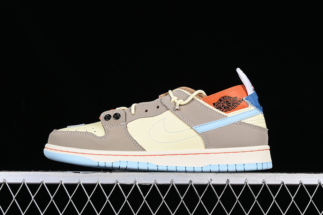 Nike SB DUNK LOW BROWN/BEIGE/BLUE · BQ6817-068, photo 1