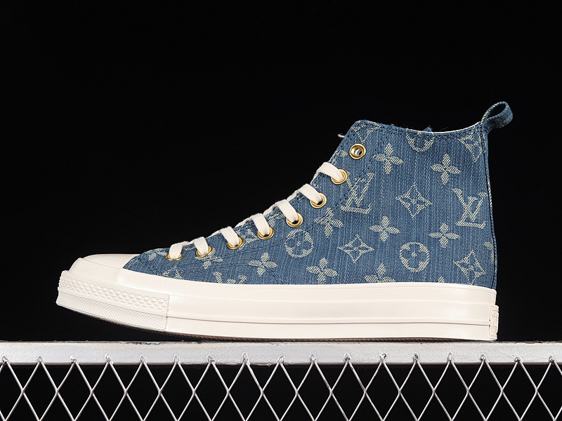 Converse Converse CHUCK TAYLOR ALL STAR LIFT PLATFORM X L*V BLUE/WHITE/WHITE · A05668C, photo 1