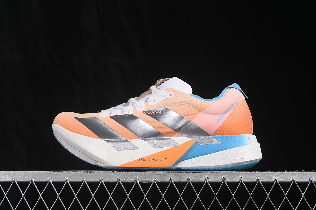 Adidas [KH6360]-[BREATHABLE AND LIGHTWEIGHT RUNNING SHOES ORANGE/SILVER/WHITE]-[WOMAN:36-39]-[MAN:, photo 1