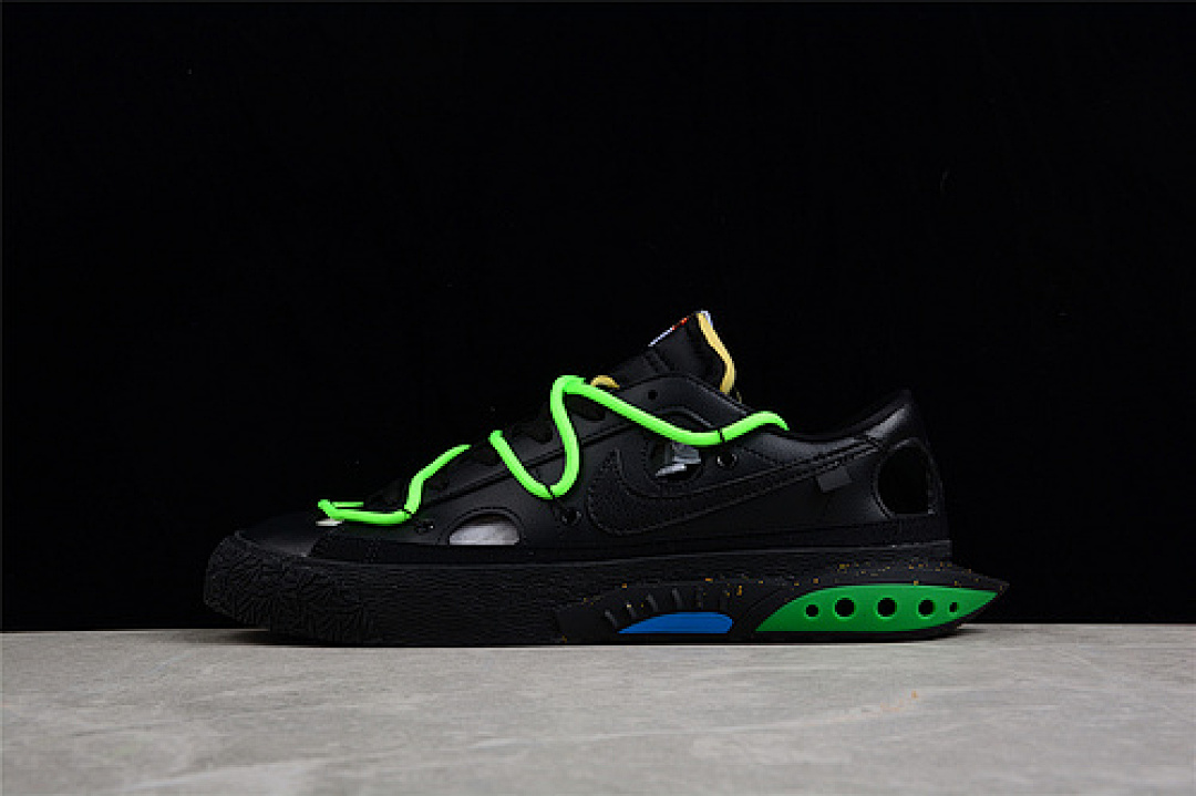 Off-White [DH7863-001]-[OW X BLAZER LOW BLACK/BLACK/GREEN]-[MAN:40-46], photo 1