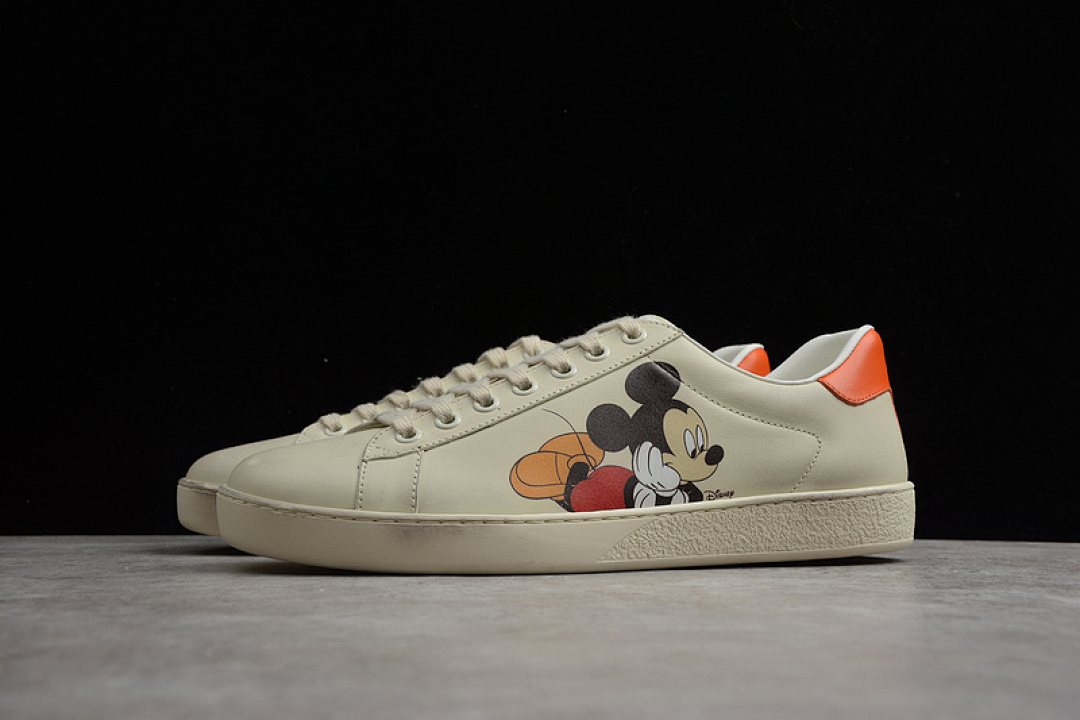 Gucci [GU*CCI ACE EMBROIDERED LOW-TOP SNEAKER WHITE/BLACK/ORANGE]-[WOMAN:35-39]-[MAN:40-44] - Image 15