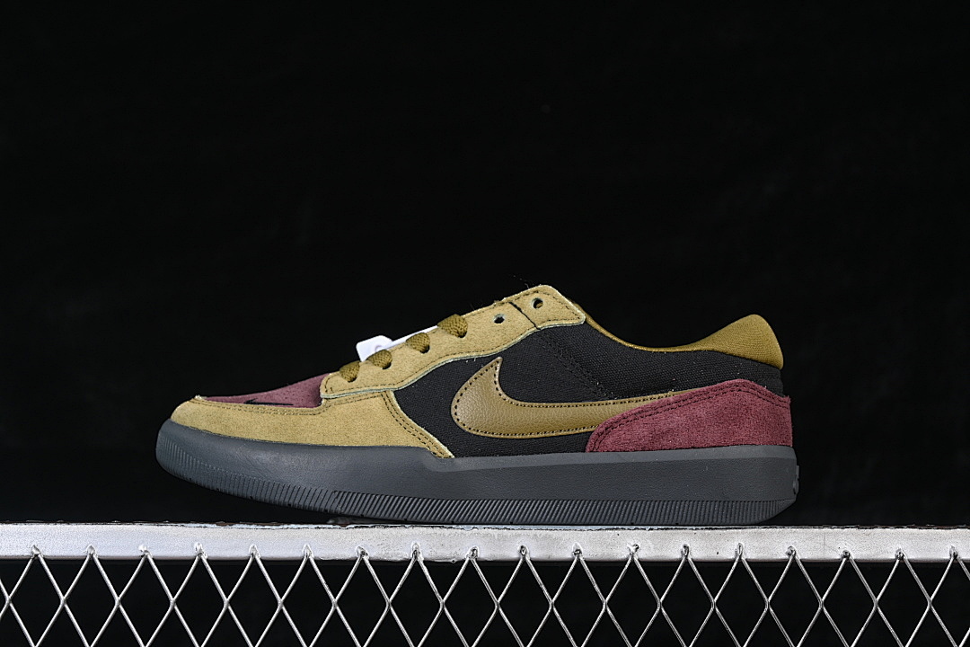 Unbranded [DV5477-008]-[FORCE 58 SIMPLE RETRO SKATE SHOES RED/BROWN/BLACK]-[WOMAN:36-39]-[MAN:40-45], photo 1