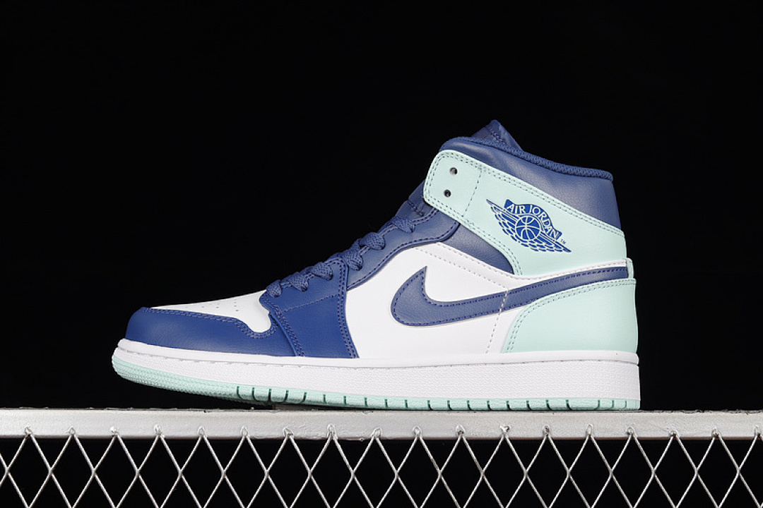 Jordan AIR Jordan 1 MID BLUE MINT MYSTIC NAVY/MINT FOAM/WHITE · 554724-413, photo 1